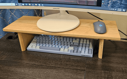 Wood Monitor Stand - Thaze Makes -