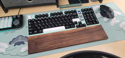 Black Walnut Hardwood Keyboard Wrist Rest - Thaze Makes -