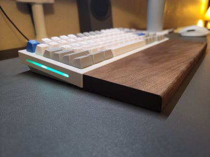 Black Walnut Hardwood Keyboard Wrist Rest - Thaze Makes -