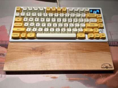 Maple Hardwood Keyboard Wrist Rest - Thaze Makes - Maple Wood